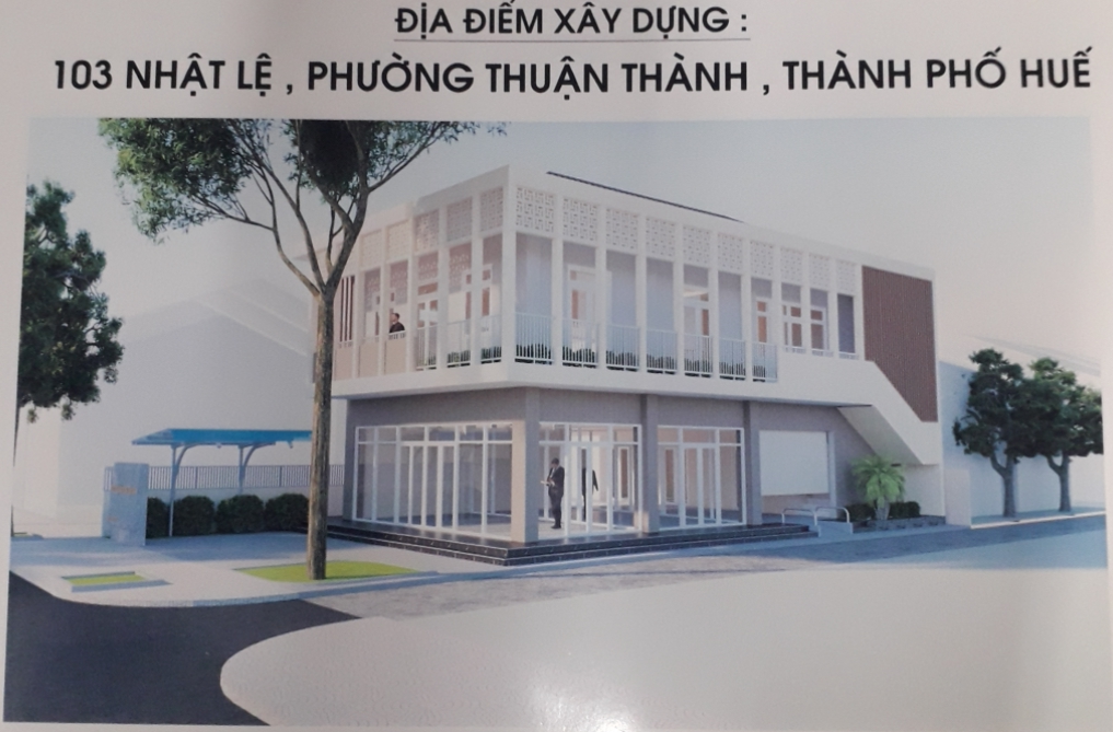 Phối cảnh Trung tâm Văn hóa phường Thuận Thành